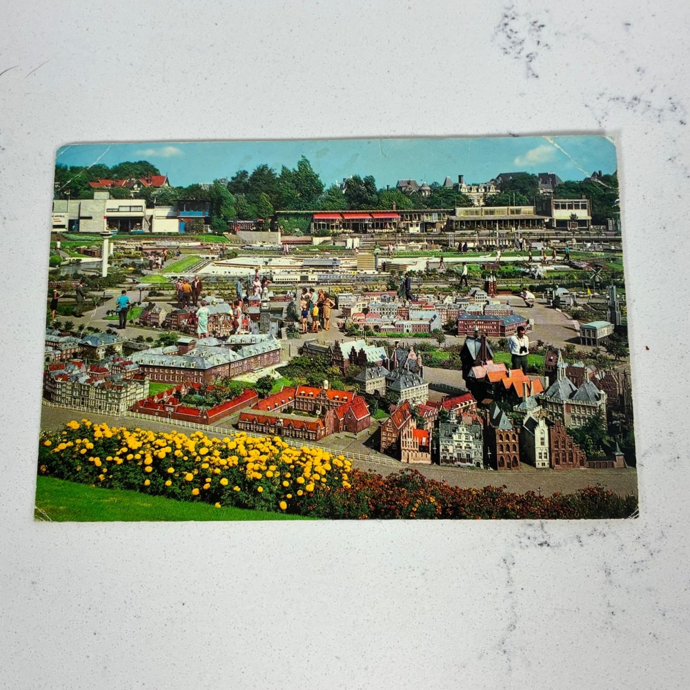 Vtg Euro Color Cards Postcard Madurodam Den Haag Netherlands Retro Travel Dutch